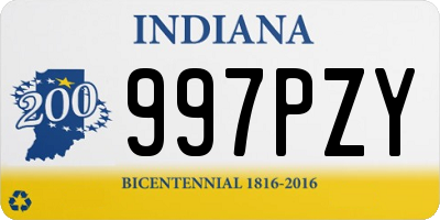 IN license plate 997PZY