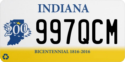 IN license plate 997QCM