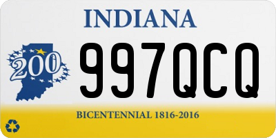 IN license plate 997QCQ