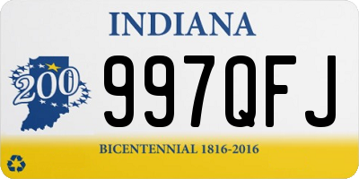 IN license plate 997QFJ