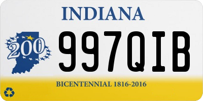 IN license plate 997QIB