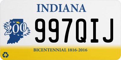 IN license plate 997QIJ