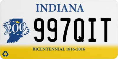 IN license plate 997QIT