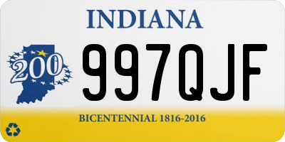 IN license plate 997QJF