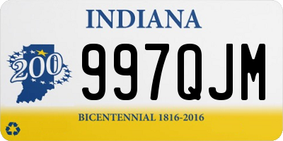 IN license plate 997QJM