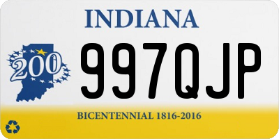 IN license plate 997QJP