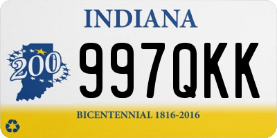 IN license plate 997QKK