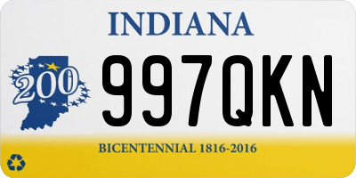 IN license plate 997QKN