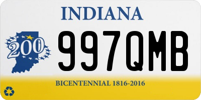 IN license plate 997QMB