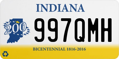 IN license plate 997QMH