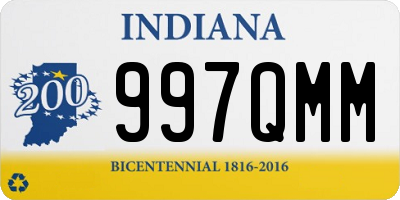 IN license plate 997QMM