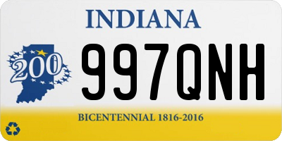 IN license plate 997QNH