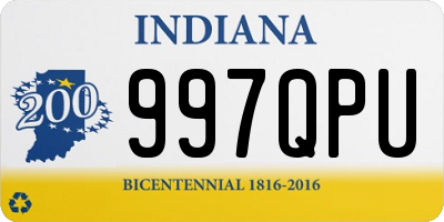 IN license plate 997QPU