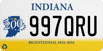 IN license plate 997QRU