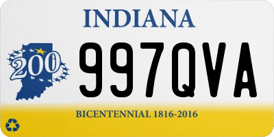 IN license plate 997QVA