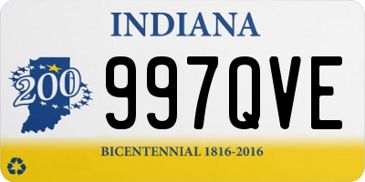 IN license plate 997QVE