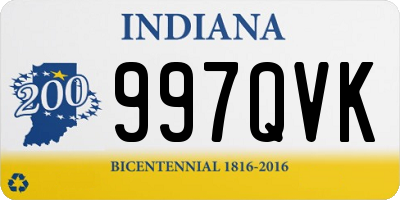 IN license plate 997QVK