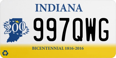 IN license plate 997QWG