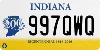 IN license plate 997QWQ