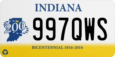 IN license plate 997QWS