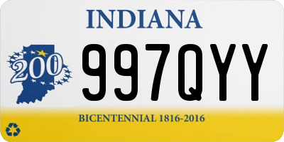 IN license plate 997QYY