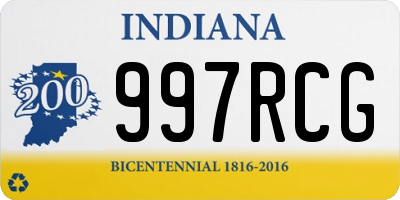 IN license plate 997RCG