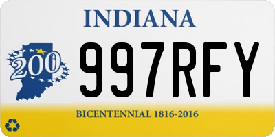 IN license plate 997RFY