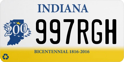 IN license plate 997RGH