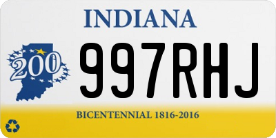 IN license plate 997RHJ