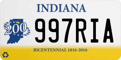 IN license plate 997RIA