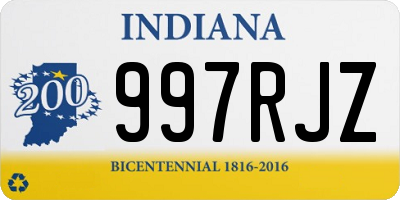 IN license plate 997RJZ