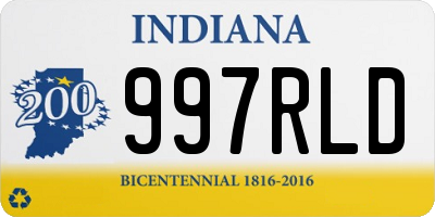 IN license plate 997RLD