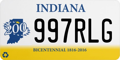 IN license plate 997RLG