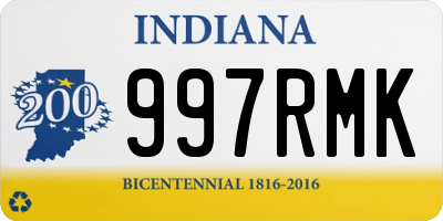 IN license plate 997RMK