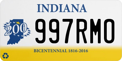 IN license plate 997RMO