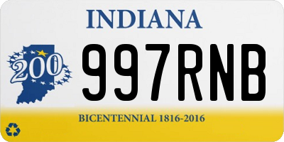 IN license plate 997RNB