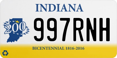 IN license plate 997RNH