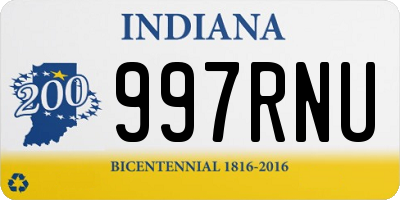 IN license plate 997RNU