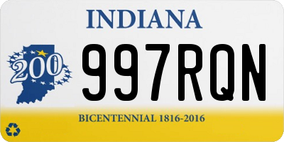 IN license plate 997RQN