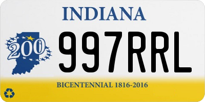 IN license plate 997RRL