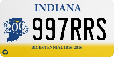 IN license plate 997RRS