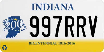 IN license plate 997RRV