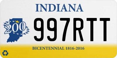 IN license plate 997RTT