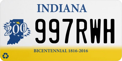 IN license plate 997RWH