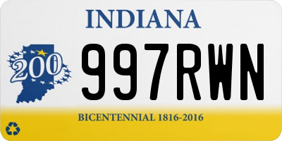 IN license plate 997RWN