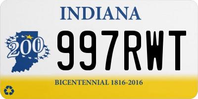 IN license plate 997RWT