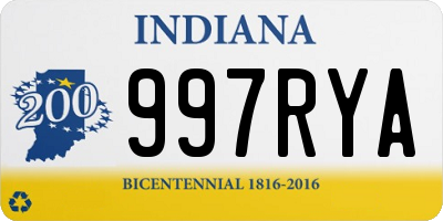 IN license plate 997RYA
