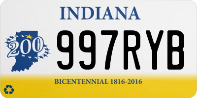 IN license plate 997RYB