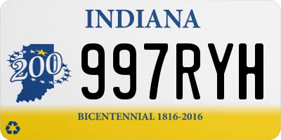 IN license plate 997RYH