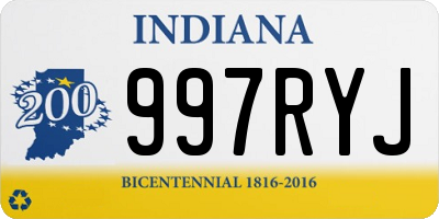 IN license plate 997RYJ